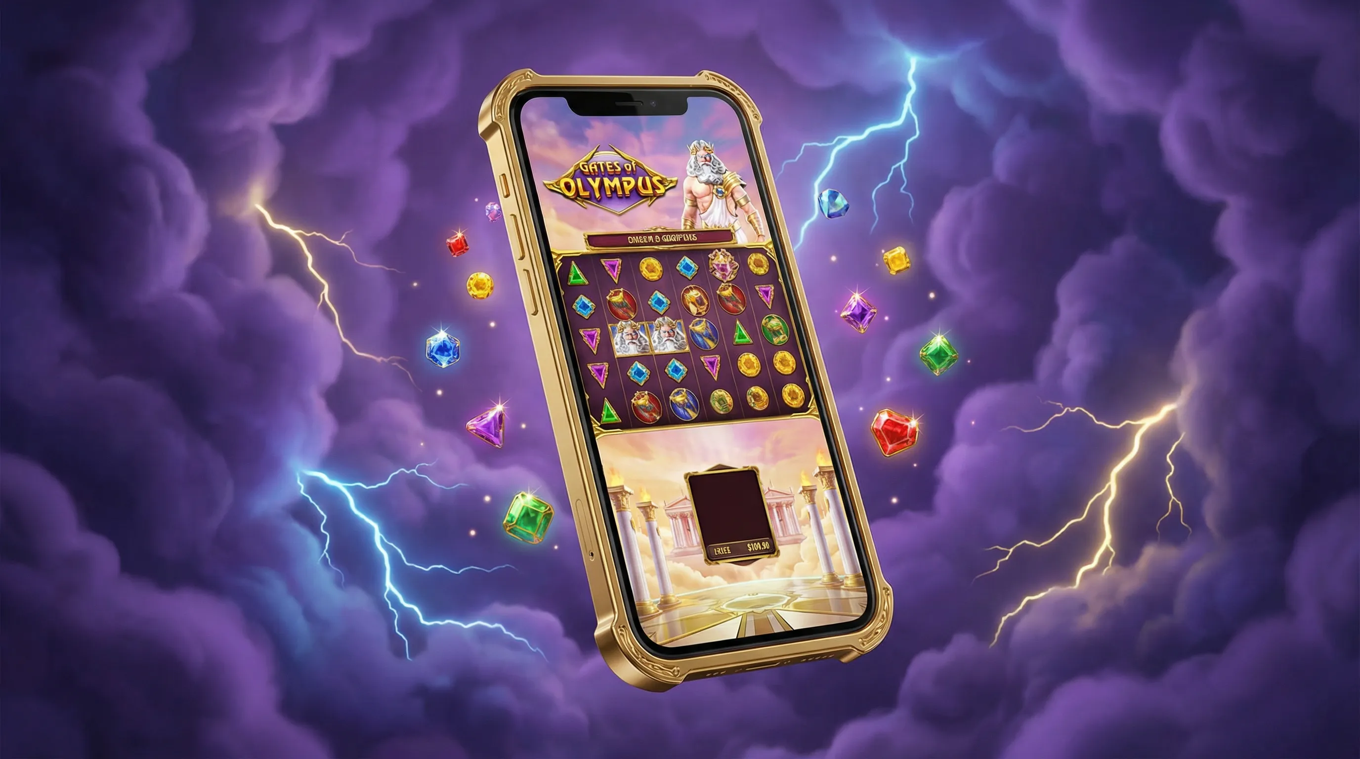 Aplicativo móvel lottubet em smartphone